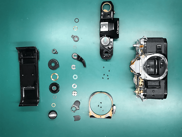 キヤノン AE-1 PROGRAMのカメラ修理 その１ – 東京カメラリペア