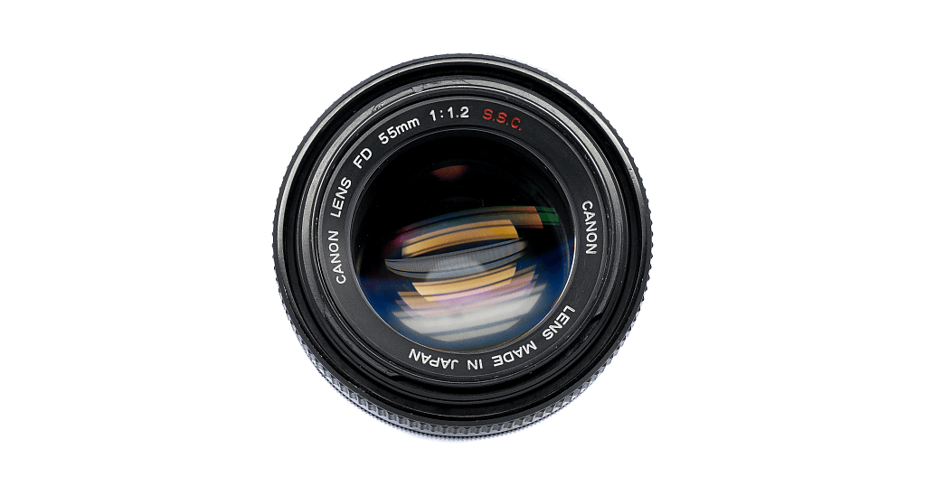 Canon LENS FD 55mm 1:1.2 S.S.C. レンズ清掃