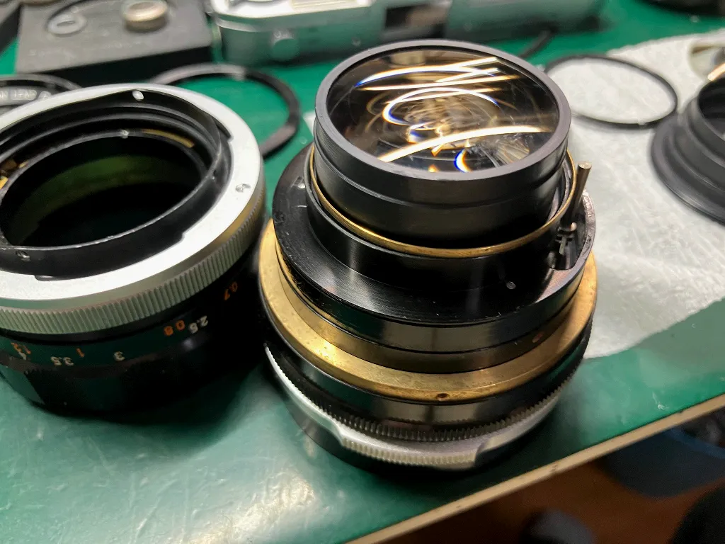 Canon FL LENS 58mm f1.2 レンズ清掃・修理